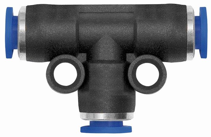 T-Steckverbindung »Blaue Serie« mini, reduzierend, Schlauch-Außen-Ø 4/3 - bekommst Du bei ★ HUG Technik ✓