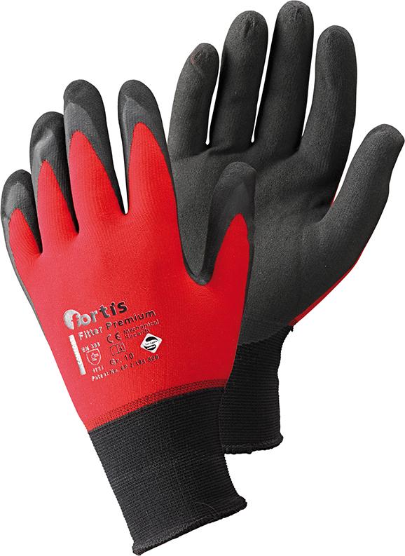FORTIS Handschuh »Fitter Premium«, rot-schwarz - gibt’s bei ☆ HUG Technik ✓