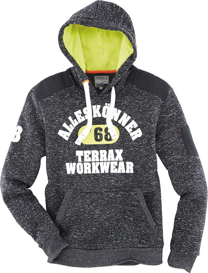 TERRAX Strickfleecehoody, melange-lime - bekommst Du bei HUG Technik ♡
