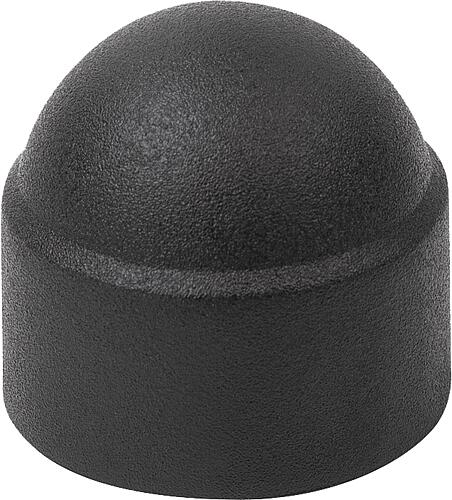 Abdeckkappe, M06, SW=10 Polyethylen, schwarz - K2030.010