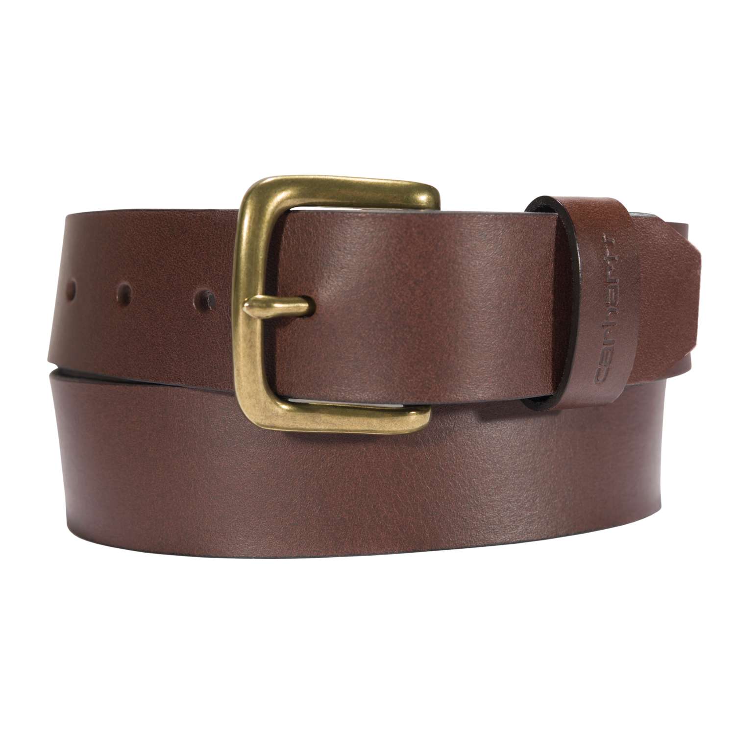 carhartt® Herren Gürtel »LEATHER CLASSIC BUCKLE BELT« dark brown Flach  - jetzt NEU bei HUG Technik  😊