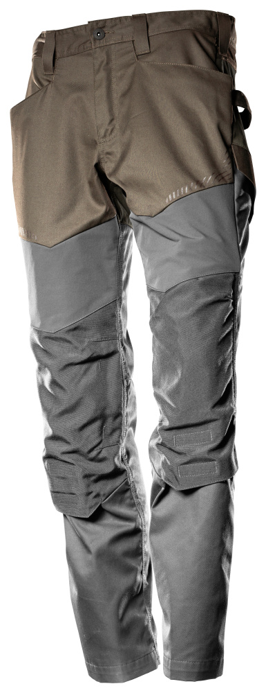 MASCOT® CUSTOMIZED Hose mit Knietaschen  Gr. 76/C44, dunkel sandbeige/anthrazitgrau - gibt’s bei ☆ HUG Technik ✓