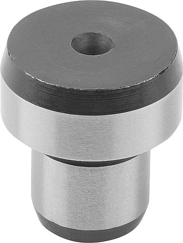 Positionsstift zylindrisch D1=10 Werkzeugstahl, brüniert, geschliffen, D2=7 - K0352.07 - bei HUG Technik ✭