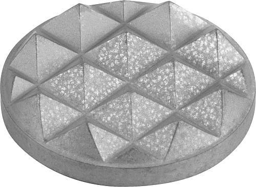 Produktbild Auflageplatte, rund, Hartmetall, geriffelt, D = 6,35 mm, S = 3,2 mm - K1914.110