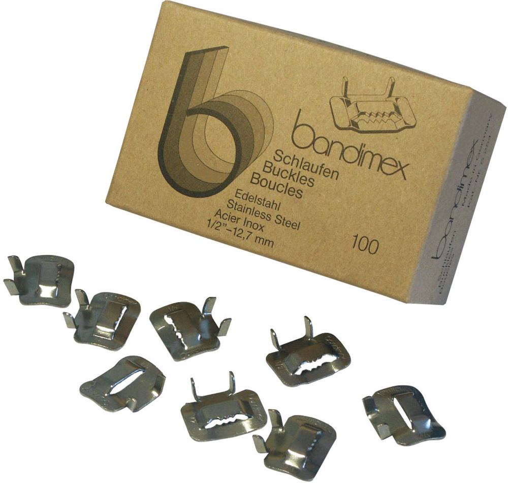 bandimex® Schlaufen, V2A, 100 Stück - erhältlich bei ♡ HUG Technik ✓ bandimex® Schlaufen, V2A, 100 Stück - erhältlich bei ♡ HUG Technik ✓