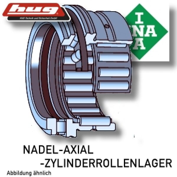 Nadel-Axial-Zylinderrollenlager NKXR15 von INA 15x24x23 mm - bekommst Du bei HUG Technik ♡