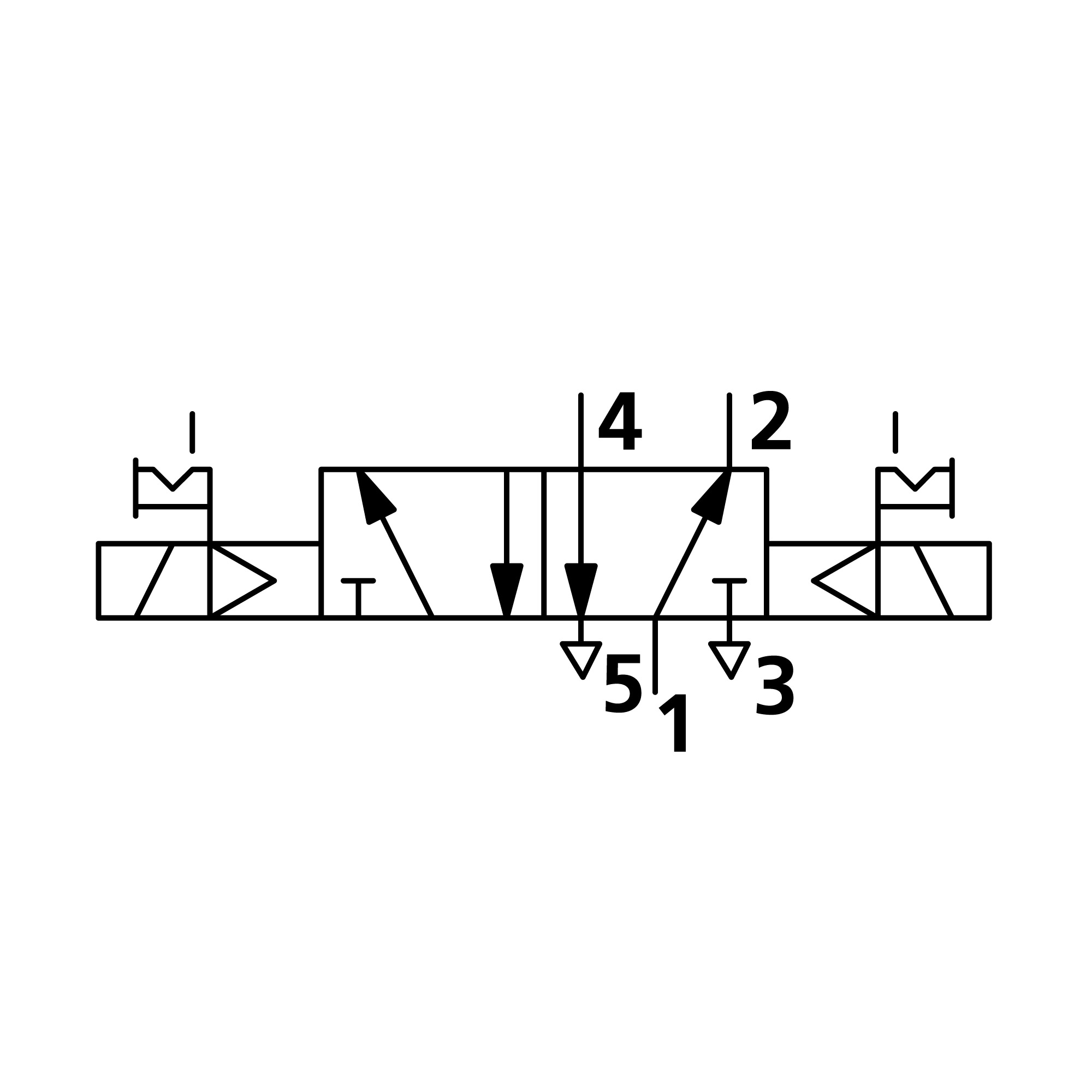 5/2-Wegeventil Tieftemp., elektropneumatisch, bistabil, G 1/4, 110 V AC - bei HUG Technik ✓ ✌