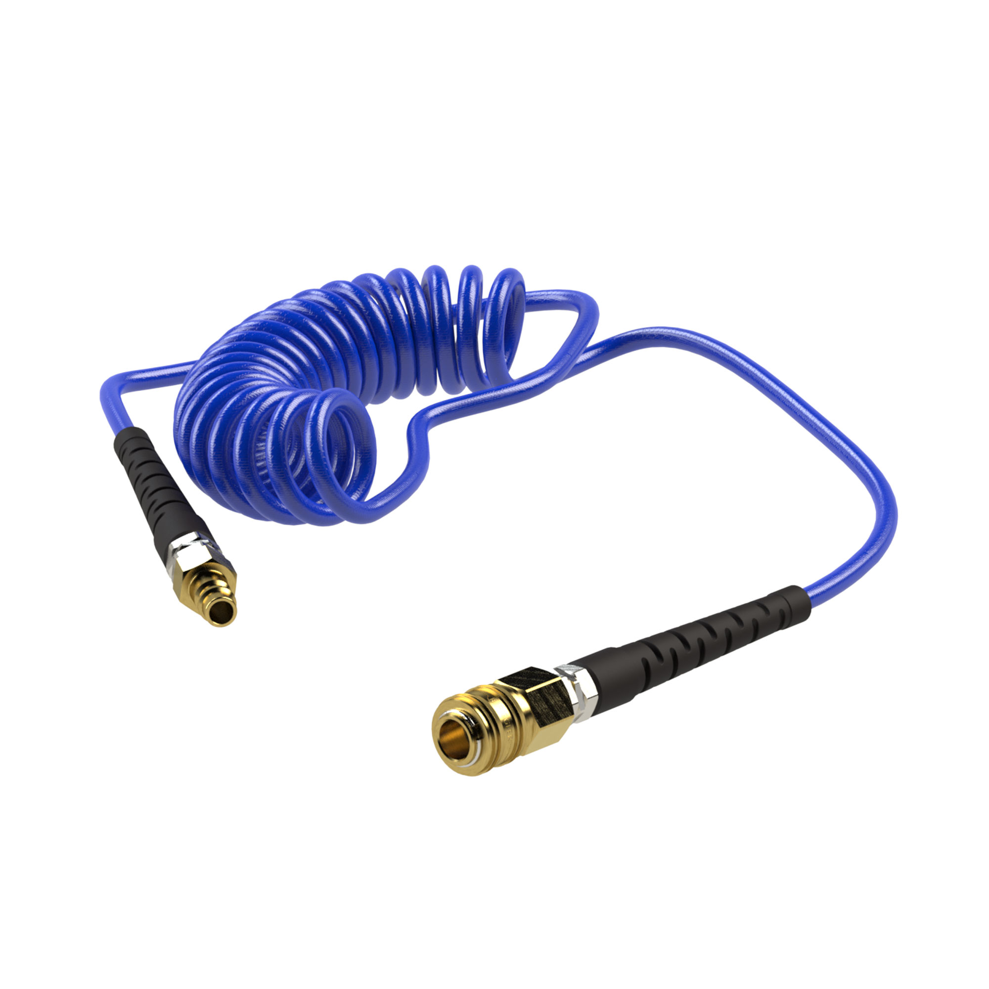 Spiralschlauch-Standardkupplung-Set, PU, Schlauch-ø 8x5, 6,0 m - direkt von HUG Technik ✓