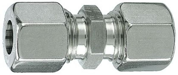 Verschraubung gerade, Rohr-Außen-ø 10 mm, L1 42, PN 315 bar, Edelstahl - kommt direkt von HUG Technik 😊