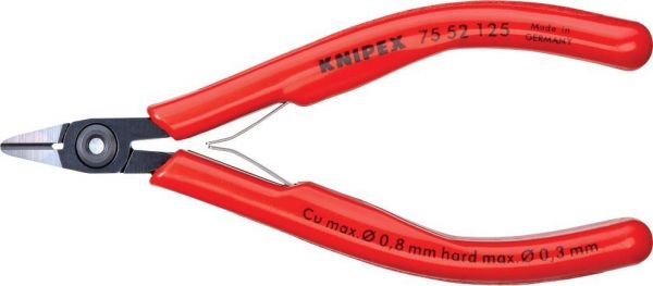 KNIPEX® Seitenschneider Elektronik Spitzkopf 125 mm - erhältlich bei ✭ HUG Technik ✓