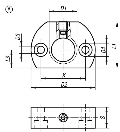 Haltestück M12, Form: A Stahl - K0638.112 - bekommst Du bei ★ HUG Technik ✓