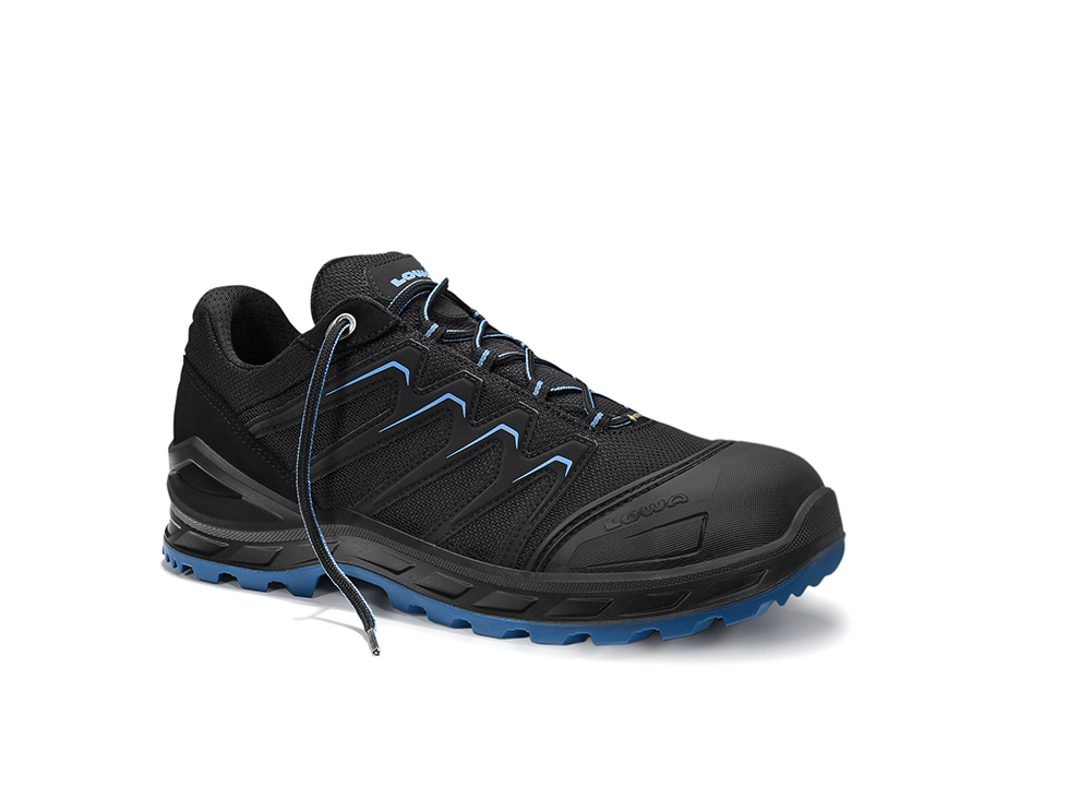 LOWA Sicherheitshalbschuh LARROX Work GTX black-blue Lo S3 CI - bei HUG Technik ✭