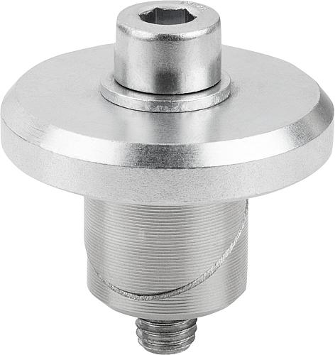 Produktbild Spannbolzen mit Scheibe, D=20, H=48, Edelstahl blank - K1504.120 - direkt von HUG Technik ✓