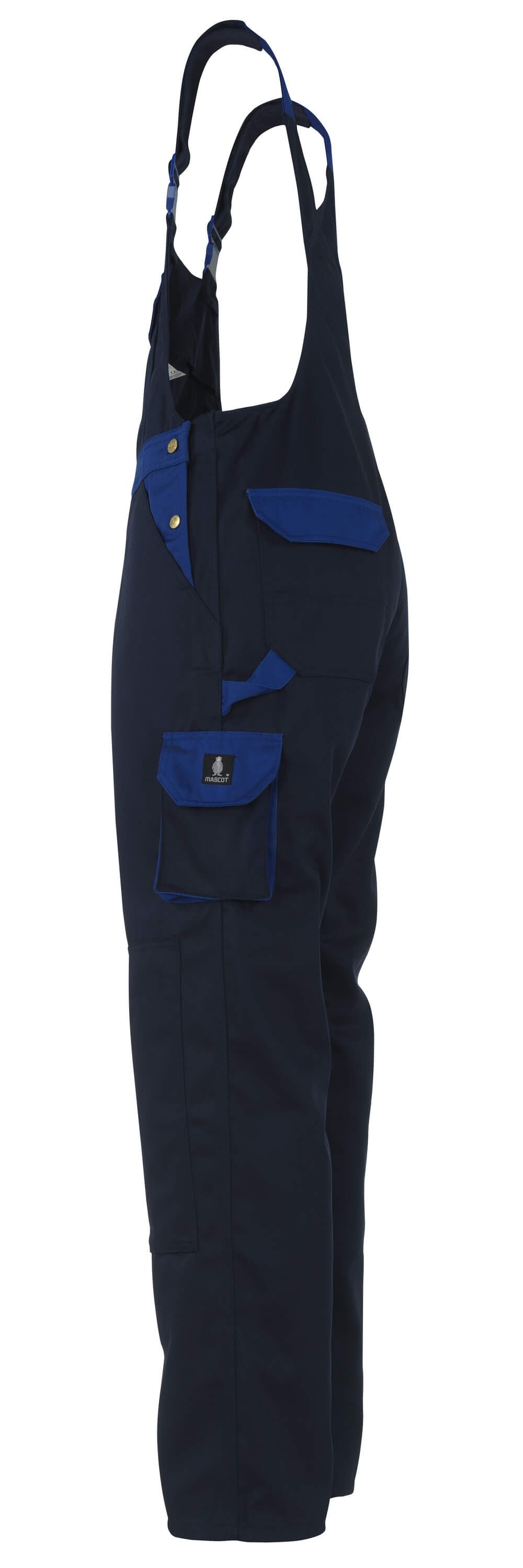 MASCOT® IMAGE Latzhose mit Knietaschen »Milano« Gr. 82/C42, marine/kornblau - direkt bei HUG Technik ✓