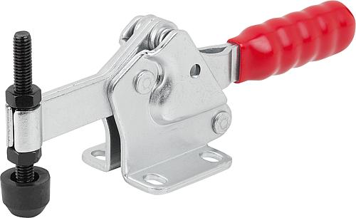 Schnellspanner Standard Stahl, Fuß waagrecht, Komp: Kunststoff, Komp: rot, M=M06x50 - K1434.01400 - erhältlich bei ✭ HUG Technik ✓