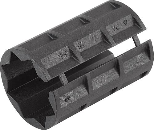 Reduzierhülse Vierkant Thermoplast, A=10,25, B=18 - K0492.11810 - kommt direkt von HUG Technik 😊
