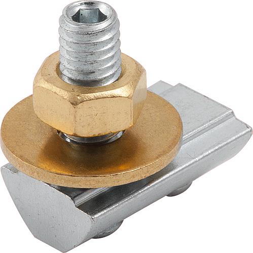 Erdungsanschluss Stahl, verzinkt, Typ I - K1282.0806 - direkt von HUG Technik ✓