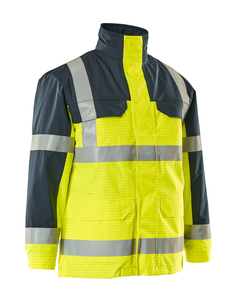 MASCOT® MULTISAFE Parka »Lungern« Gr. 2XL, hi-vis gelb/marine - kommt direkt von HUG Technik 😊