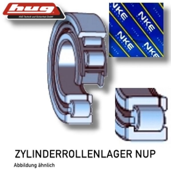 Zylinderrollenlager NUP203-E-TVP3 von NKE 17x40x12 mm - erhältlich bei ♡ HUG Technik ✓