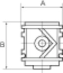 Verteiler »variobloc«, BG 1, G 1/4, mit 4 Abgängen - bei HUG Technik ✭