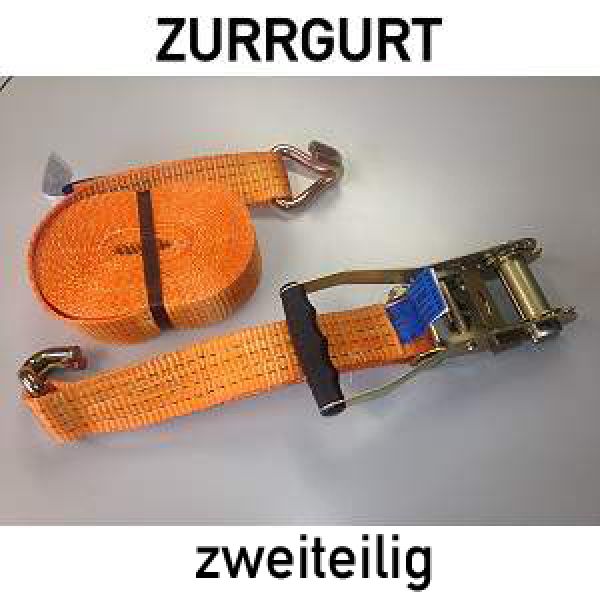 Ratschen-Zurrgurt 2-teilig 50 mm 8 m 4.000 daN mit Spitzhaken - direkt von HUG Technik ✓