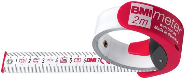 BMI® Zollstock BMImeter 2mx16 Stopper und Gürtelclip - gibt’s bei HUG Technik ✓ BMI® Zollstock BMImeter 2mx16 Stopper und Gürtelclip - gibt’s bei HUG Technik ✓