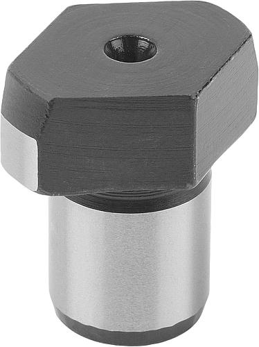 Positionsstift freigefräst D1=10 Werkzeugstahl, brüniert, geschliffen, D2=7 - K0354.07 - erhältlich bei ✭ HUG Technik ✓