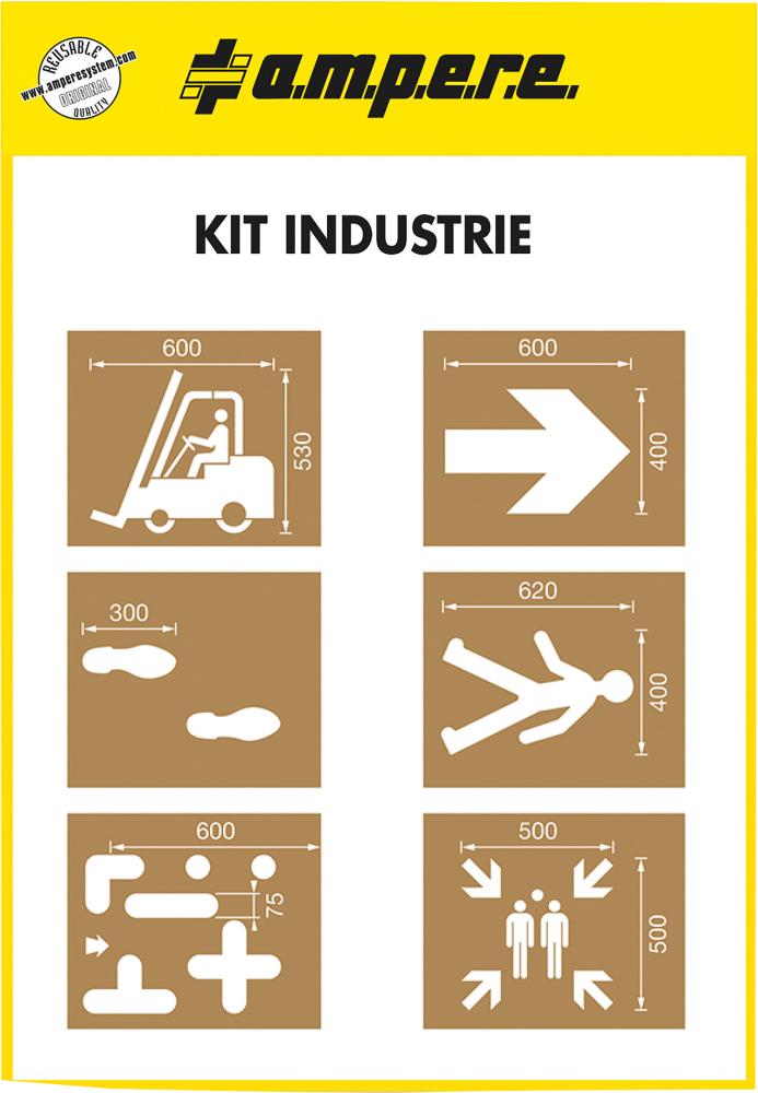 A.M.P.E.R.E Schablonenset Industrie - erhältlich bei ✭ HUG Technik ✓