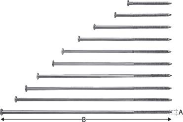 Sparrennagel verzinkt SN6,0x150-DE, Packung mit 100 Stück - gibt’s bei HUG Technik ✓