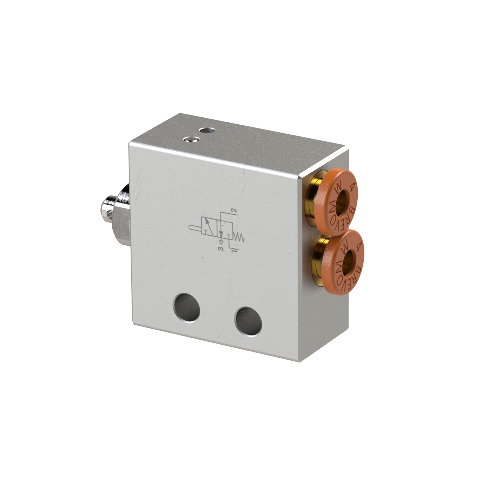 3/2-Wege-Miniaturventil, mechanisch, Stößel, NC, 4 mm hinten - gibt’s bei HUG Technik ✓