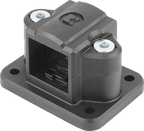 Rohrverbinder mit Flansch Thermoplast, Komp:Stahl, A=30 - K0480.30 - kommt direkt von HUG Technik 😊