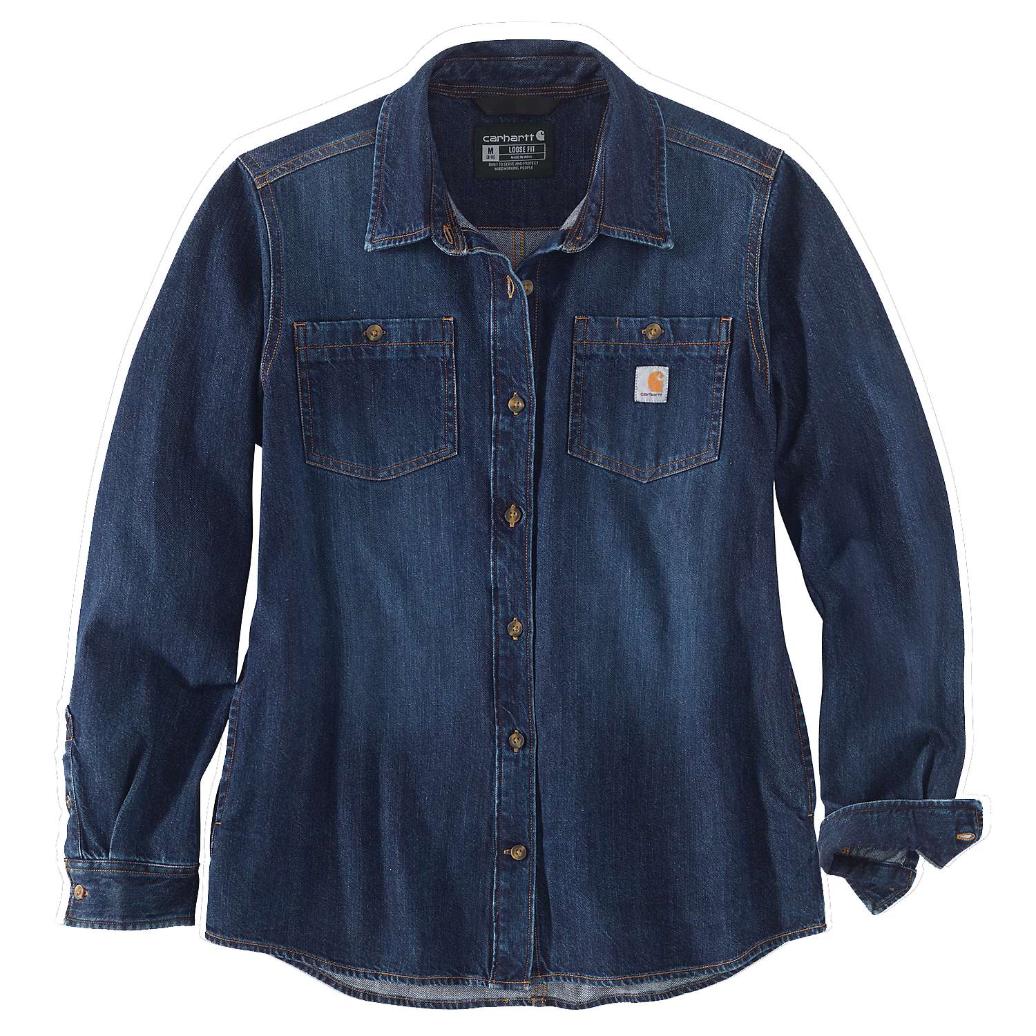 carhartt® Damen-Langarmshirt »MIDWEIGHT DENIM L/S SHIRT« Flach  - jetzt NEU bei HUG Technik  😊