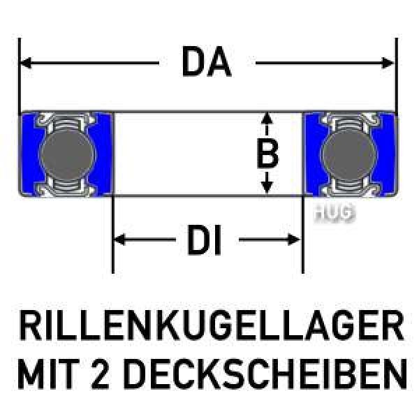 Kugellager 60/22-ZZ von NSK Rillenkugellager 22x44x12 mm - bei HUG Technik ✭