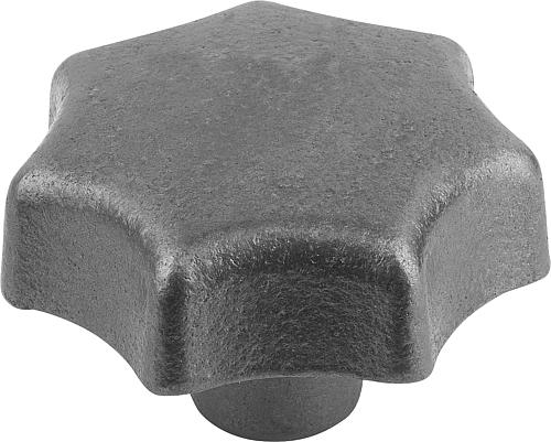 Sterngriff gleitgeschliffen D1=40, Form: A Grauguss - K0151.108 - gibt’s bei HUG Technik ✓