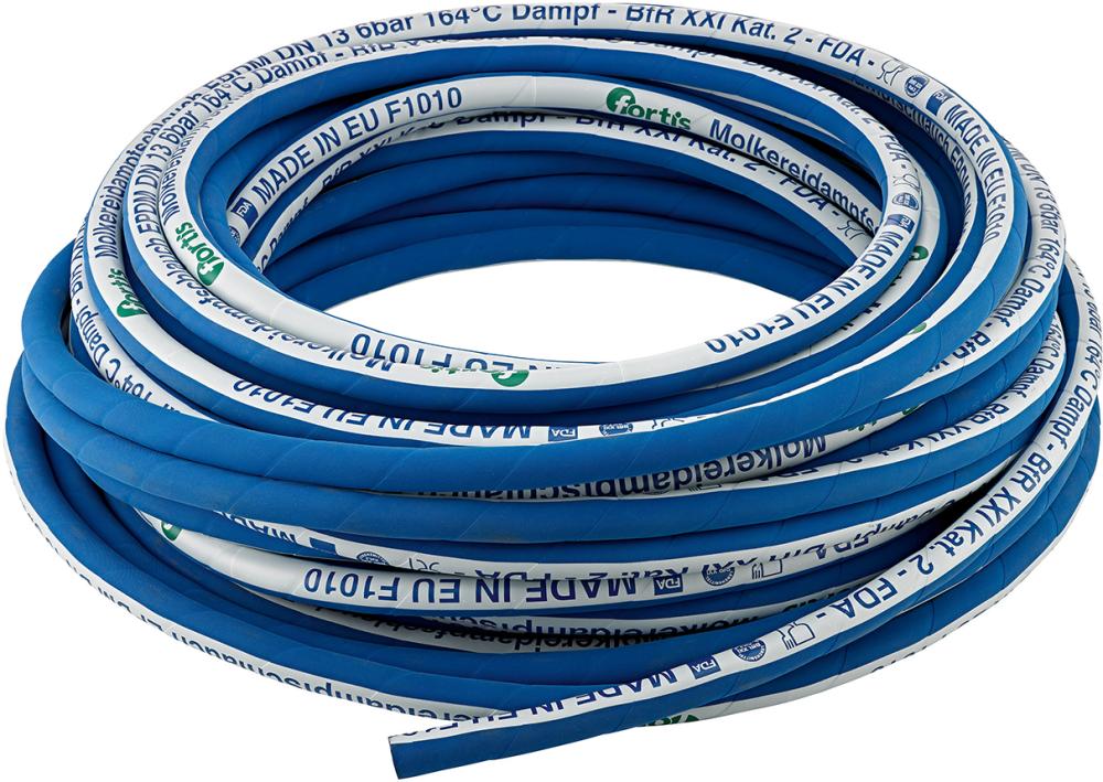 FORTIS Molkereidampfschlauch EPDM, blau