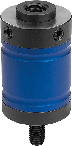 Aufspannbolzen flexibel, H=50 Aluminium, blau, Komp:Stahl - K2068.050