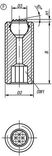 Pendelauflage mit O-Ring M12X25, Form:F Vergütungsstahl, Komp:Werkzeugstahl - K0290.312X025 - bei HUG Technik ♡