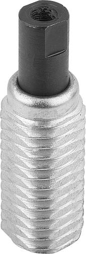Federndes Zug-/Druckstück M12X11 Stahl - K0373.1202004 - kommt direkt von HUG Technik 😊