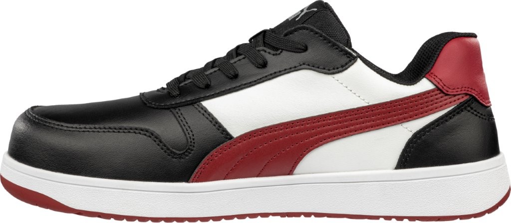 Albatros FRONTCOURT BLK/WHT/RED Sicherheitshalbschuh links.