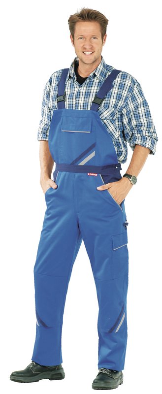 PLANAM Herren-Latzhose Highline, kornblau-marine-zink - gibt’s bei ☆ HUG Technik ✓