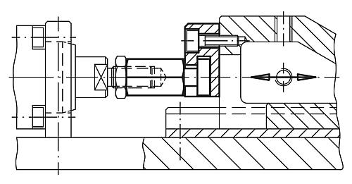 Schnellsteckkupplung mit Radialversatzausgleich M06 Stahl, mit Anschraubflansch - K0710.06 - bei HUG Technik ✭