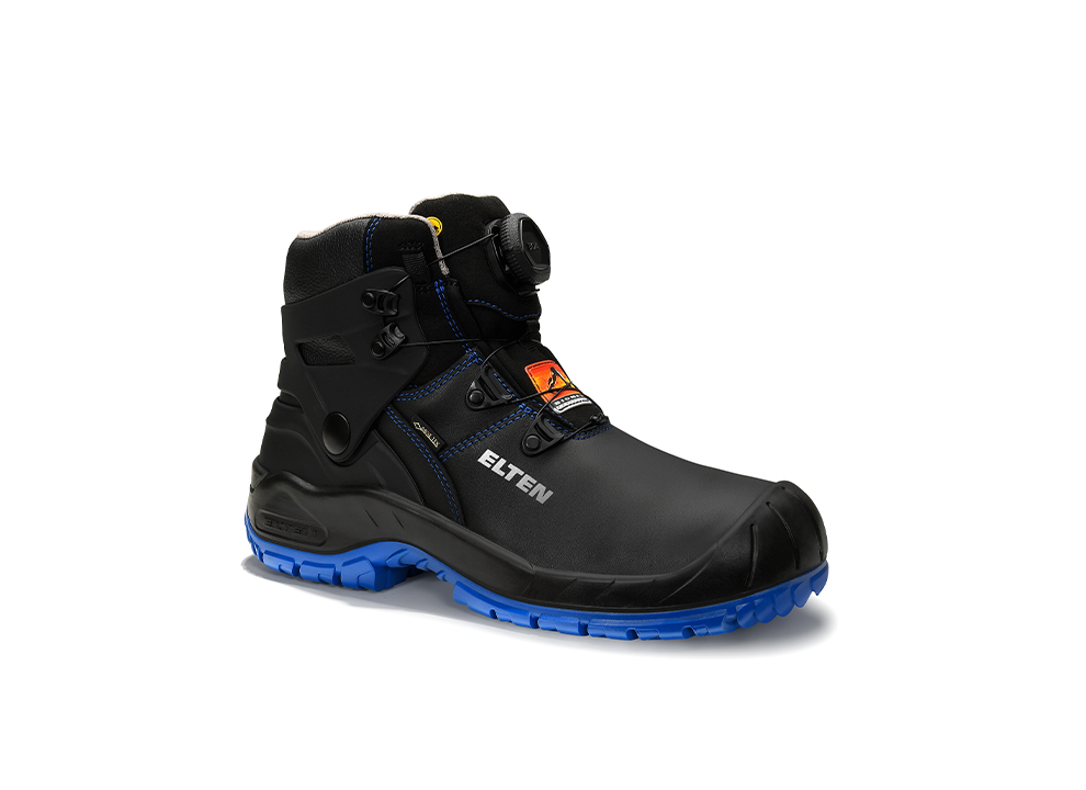 ELTEN® Sicherheitsschnürstiefel RENZO Biomex GTX BOA® blue Mid ESD S3 - erhältlich bei ♡ HUG Technik ✓