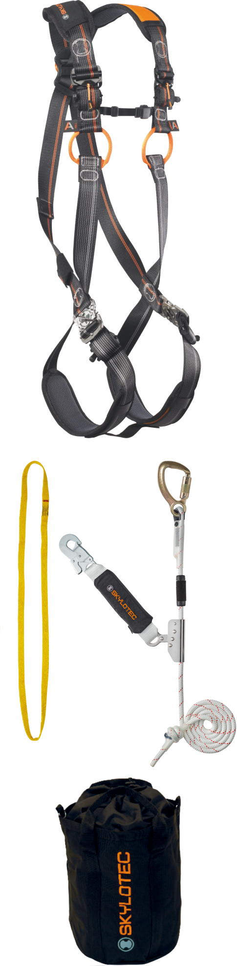 SKYLOTEC KIT OMNION Absturzsicherungsset M/XXL mit IGNITE ION, SKN BFD SK12, LOOP 35 kN und ROPE BAG