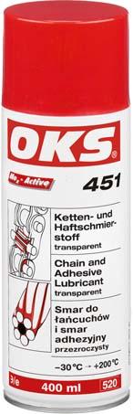 OKS® 451 Ketten-u. Haftschmierstoff, Spray 400 ml - bei HUG Technik ♡
