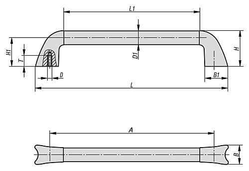 Rohrgriff Carbon, A=250, D=25 - K0781.250251 - bei HUG Technik ☆
