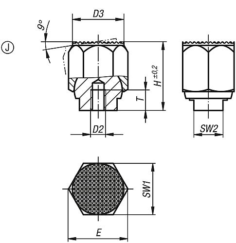 Pendelauflage selbsttätig Rückschw., L=13, Form:J Stahl - K1164.603 - erhältlich bei ♡ HUG Technik ✓