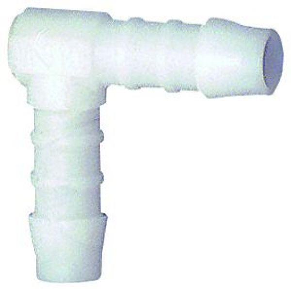 Winkel-Schlauchverbindungsstutzen, für Schlauch LW 12 mm, POM - bei HUG Technik ☆