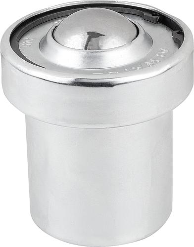 Kugelrolle mit Federelementen, Form:B Stahl, Komp:Stahl, D=39 - K0762.122 - bei HUG Technik ✭