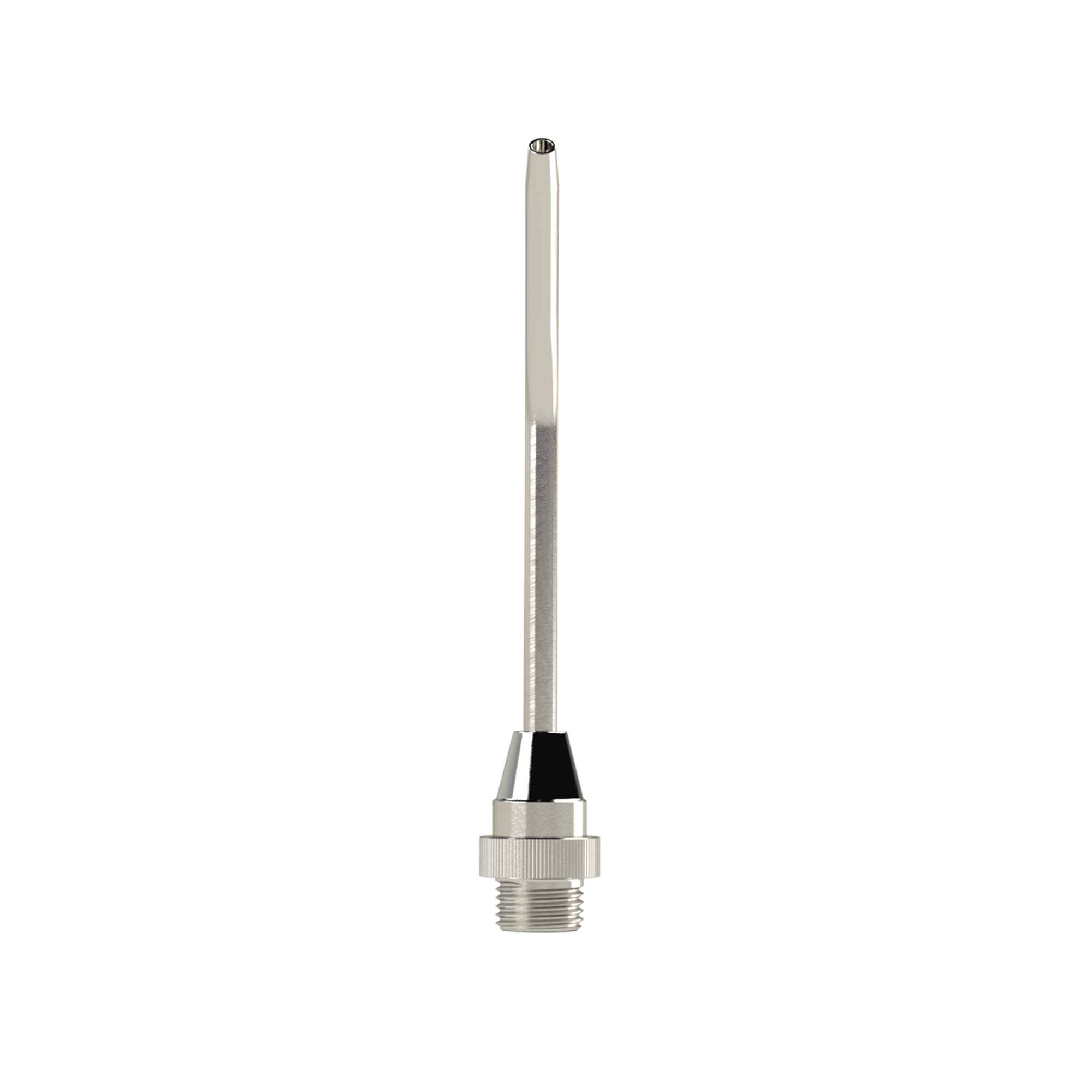 Verlängerungsdüse, Bohrung 3,0 mm, Messing vernickelt, 150 mm lang gebogen - gibt’s bei ☆ HUG Technik ✓