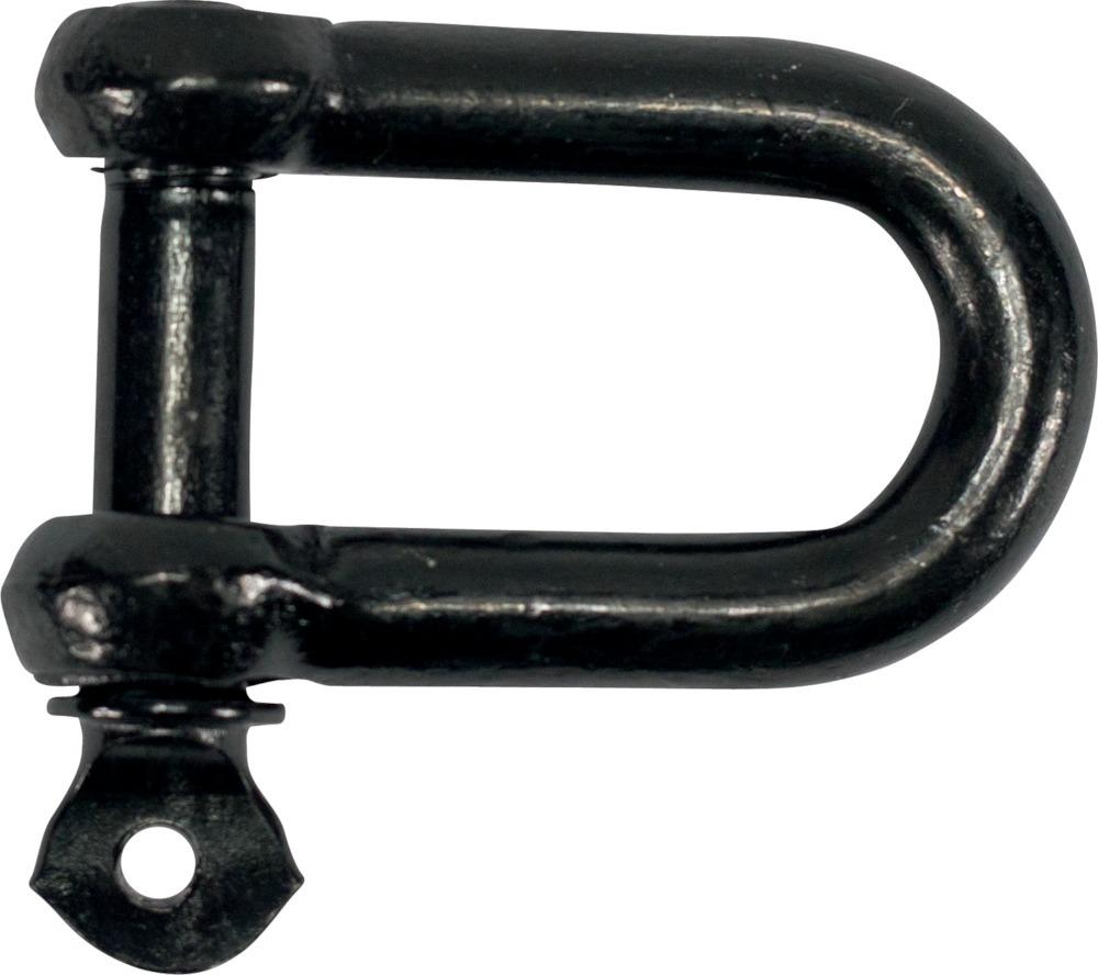 PÖSAMO Schäkel gerade 8,0mm-5/16 Zoll schwarz verzinkt, Packung mit 50 Stück - erhältlich bei ✭ HUG Technik ✓